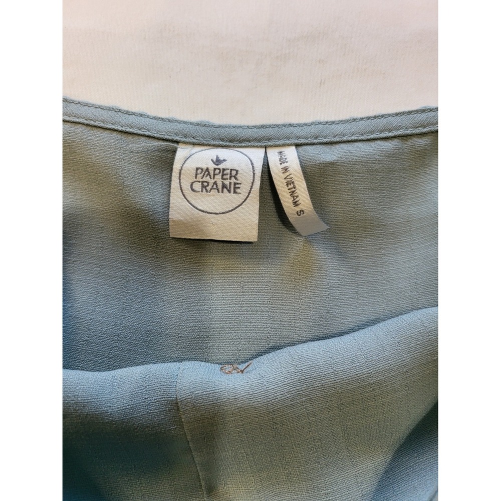 Paper Crane Sage Green Tiered Babydoll Camisole C11387AT Small - Picture 3 of 6